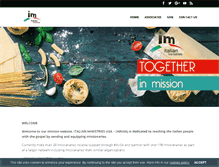 Tablet Screenshot of italianministriesusa.org